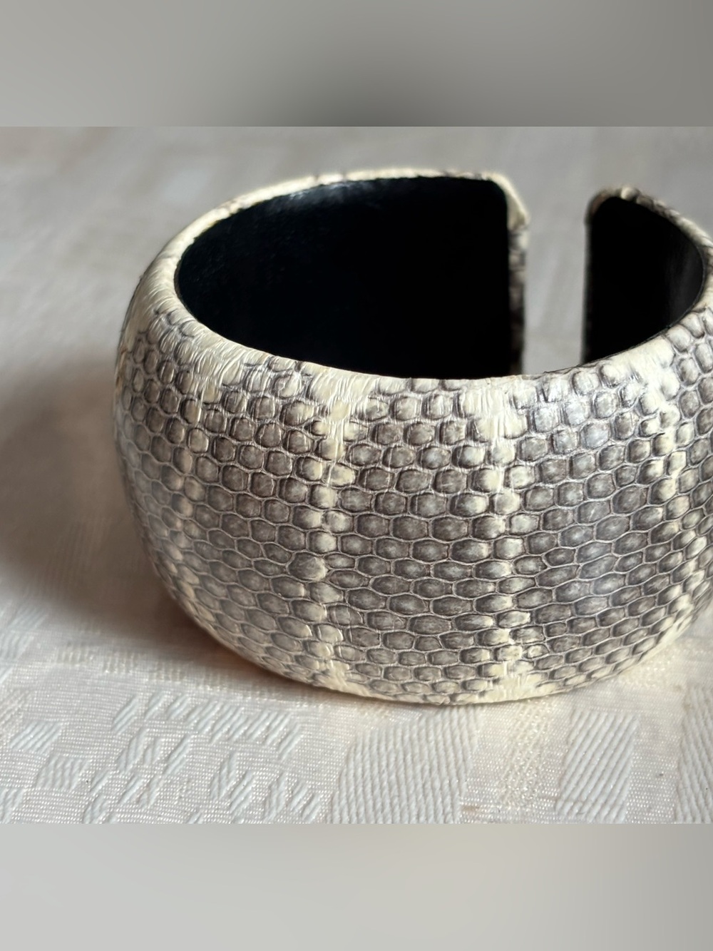 Chi by Falchi snake skin cuff bracelet in original packaging, women’s 6 1/2”